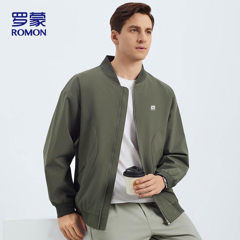 

ROMON Men s Casual Sports Baseball Jacket ZH2402 5XL