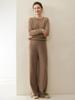 Women's Pure Cashmere Sweater - Round Neck, Loose Fit, Thickened Knit Base Layer with Raglan Sleeves, Skin-Friendly for Autumn/Winter.