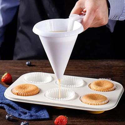 Verstellbarer Hand-Trichter Keks Cupcake Pfannkuchen Backwerkzeug Schokolade Creme Butter Süßigkeiten Süßwarenform Flüssigkeitsspender