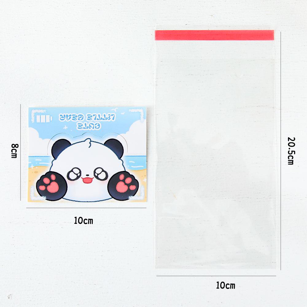Self-Sealing Cute Card Packaging Bag Set for Small Cards