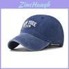 New York Cotton Wash Vintage Baseball Cap With Embroidery For Outdoor Summer Wear