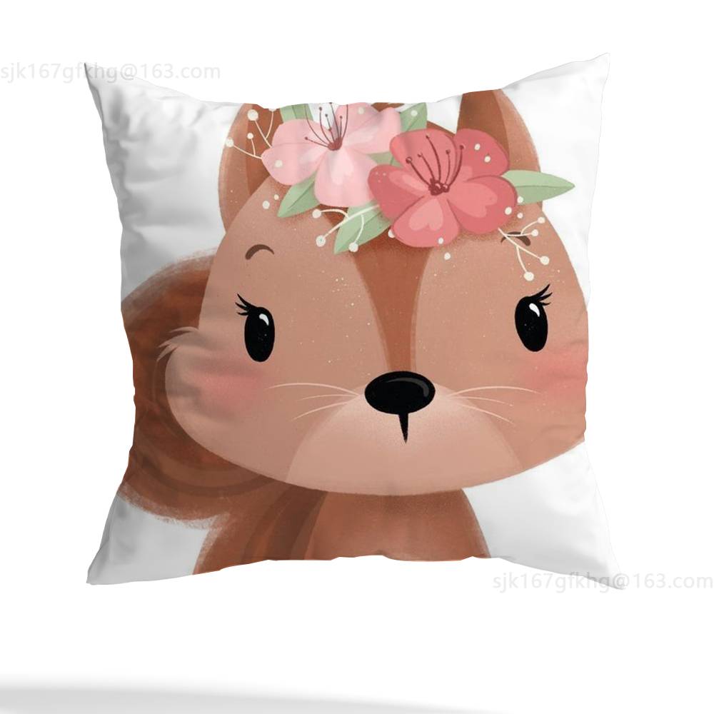 Cute Cartoon Animal pillow cover living room sofa cushion cover bedroom room bed pillow cover home decoration