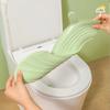 2Pc/set Waterproof Toilet Seat Cover Closestool Mat Washable Bathroom Accessories Pure Color Soft Toilet Seat Cushion Universal
