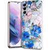 Transparent Phone Case Cover for Samsung Galaxy S25 S24 S23 S22 S20 S21 FE Ultra S24 S23 S10 S10E Plus 5G Fashion Flower Pattern