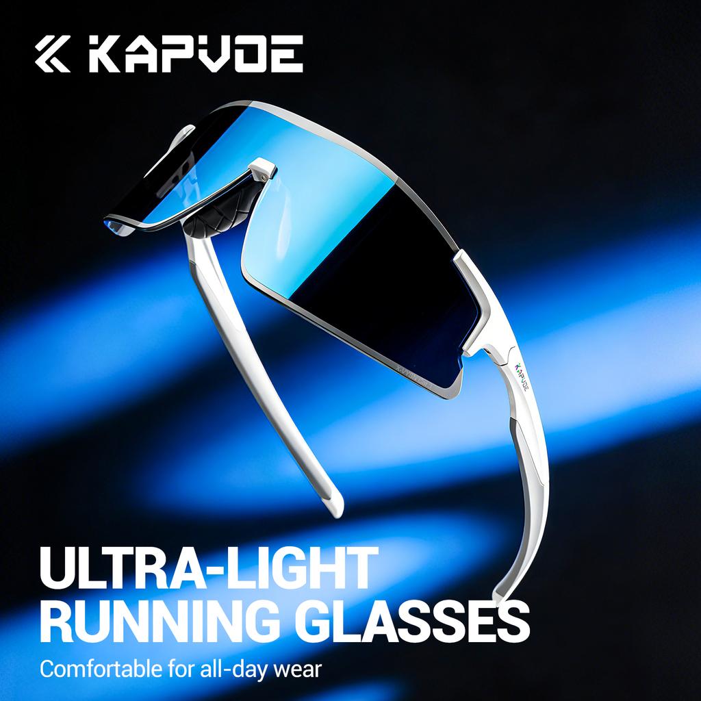 Kapvoe Cycling Glasses Men's Sunglasses Photochromic Sunglasses New Sports MTB Road Bicycle Goggles UV400 Lenses Women Eyewear