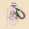 College Style Peach BJD Doll Multi-joint Movable Pendant Toy