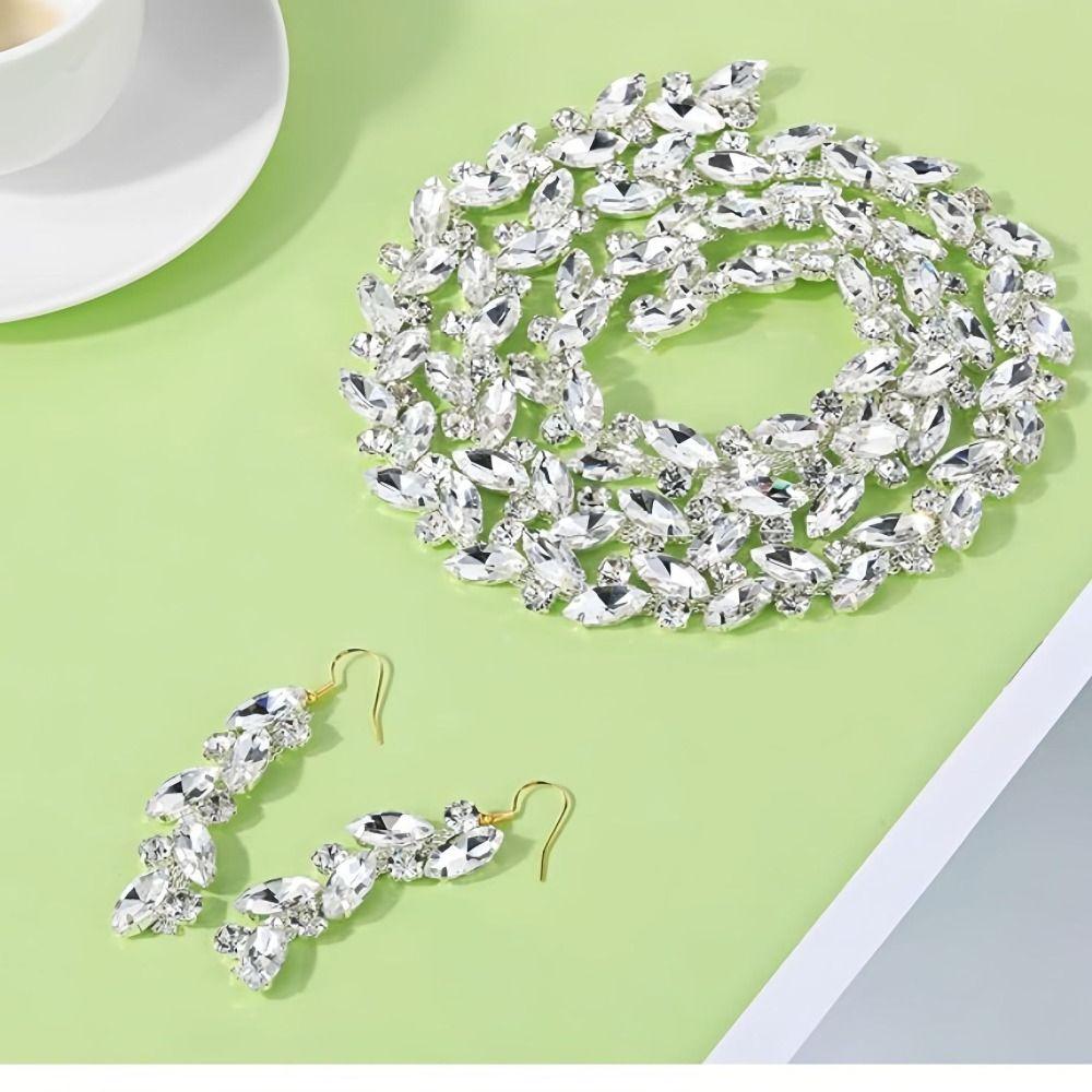 Multi-color Crystal Diamond Ribbon DIY Diamond Strips Dress Skirt Clothing Accessories