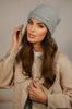 Women' Woolen Hat with Turn-Up in Light Gray Kamea-Krokus