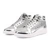 Men's Boots 2025 Spring Plus Size Leather Boots, Shiny and Personalized Men's Casual Board Shoes, High Top Stage Retro Gold Boot