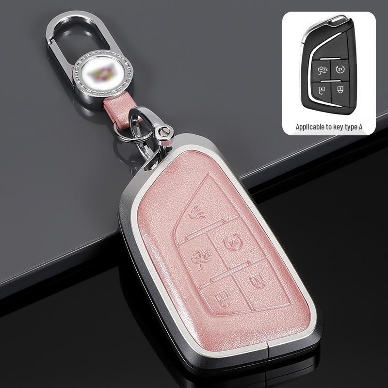 Cadillac Key Protective Shell: Fits XT4, XT5, XT6, CT4, CT5 - Original Car Key Cover with Buckle.