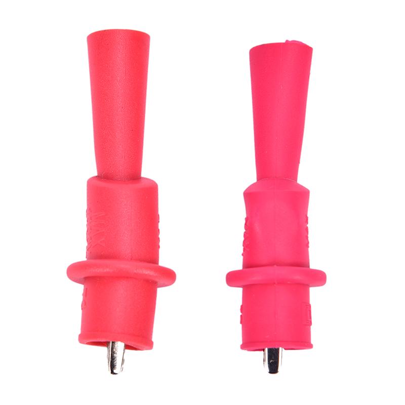 1 Pair Alligator Crocodile Test Clip Clamp For Fluke Multimeter Tester Probe