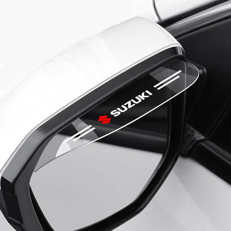 2pcs Car Side Rearview Mirror Guard Cover Rain Eyebrow Covers Stickers for Suzuki Jimny Samurai S-Cross SX4 GW250 Swift XL-7 ALTO IGNIS Accessories