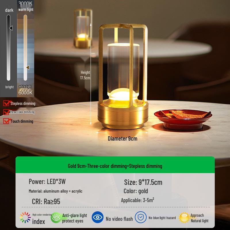 Creative LED Desk Lamp: USB Rechargeable Eye Protection Night Light, Portable Bedside Lamp and Camping Lamp