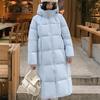 Mode Frau Winter Lange Mäntel Kapuzen Locker Dick Warm Parkas Lässige Damenjacken