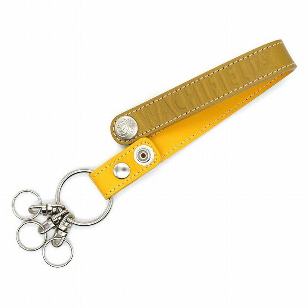 [WACHIFIELD] Dayan the Cat Genuine Leather Mexico Key Belt, Yellow