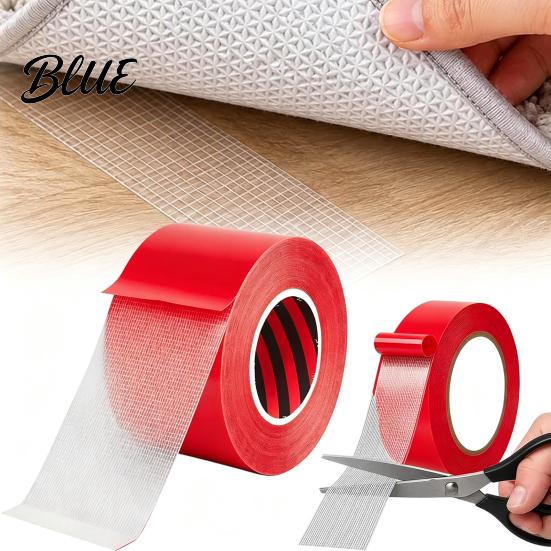 Doppelseitiges Klebeband Stoff Hochleistungsband Doppelseitig 5/10/20M Schwer Wasserdicht Gitter Handwerk Haftung für Vorhänge Teppiche und Zuhause