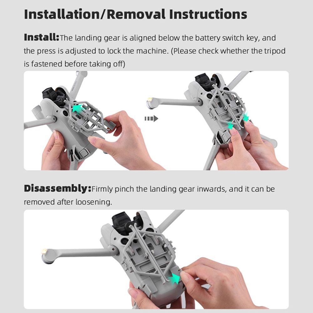 Quick Release Kit Accessories Expansion Landing Gear Foldable Height Extender