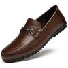 Fashion All-match Mens Loafers Men's Genuine Leather Flats Classic Casual Dress Shoes for Men Comfortable Male Slip-On Business Shoes