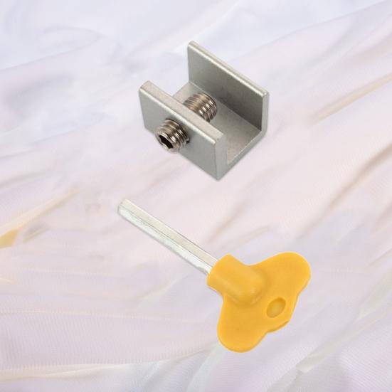 2 Pcs Sliding Window Locks Punch-free Flexible Stainless Steel Adjustable Window Security Safety Lock Daily Use
