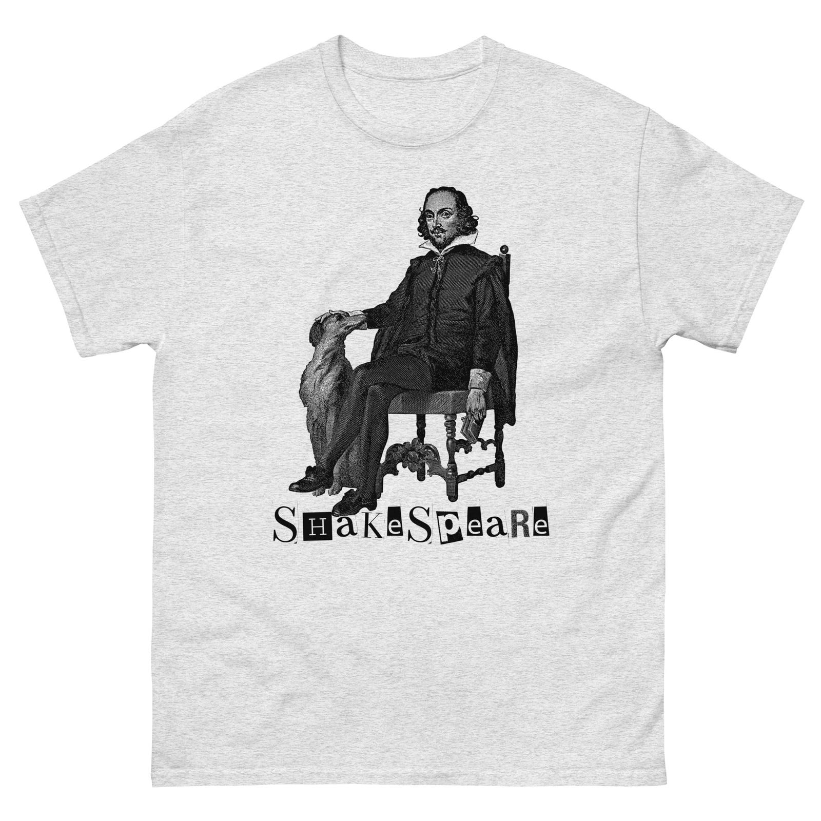 William Shakespeare Vintage Line Drawing Tee Vintage Literature Bookworm t-shirt XL