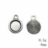 Valentine's Day Accessories For Making Jewelry Fit Round 12mm Glass Cabochon Base Setting Tray Accessories Parts Women's Clothing Bag Accessories