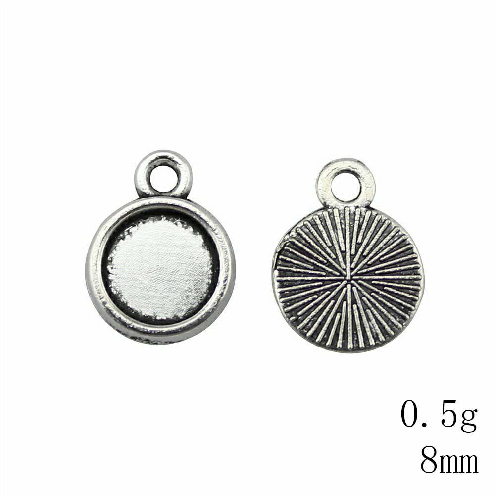 Valentine's Day Accessories For Making Jewelry Fit Round 12mm Glass Cabochon Base Setting Tray Accessories Parts Women's Clothing Bag Accessories