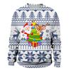 Unisex Casual Round Neck Long Sleeve Hoodie With 3D Digital Christmas Print Loose Fit Daily Wear