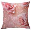New Spring Flower Pink Rose Pillowcase Home Living Room Sofa Cushion Pillowcase