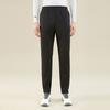 Anta Running Series Solid Color Mid Waist Straight Leg Fleece Casual Pants Men Bottoms Black 952345301-2
