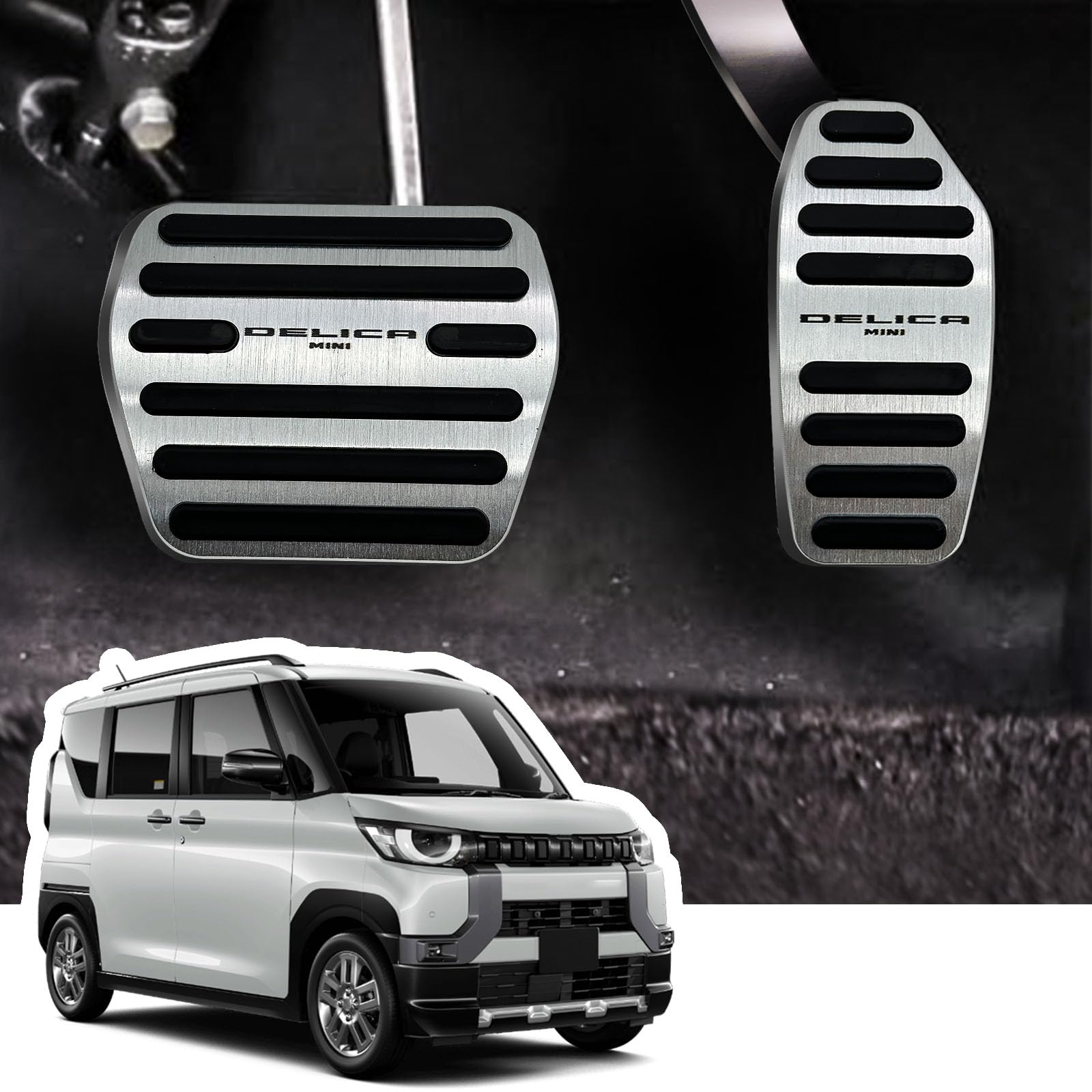 

Накладки на педали HUDIY Delica Mini для и B3 Series 2023. Настраиваемый интерьер. Легкая защита от царапин и пятен. Не требуются инструменты. Включает японскую инструкцию.