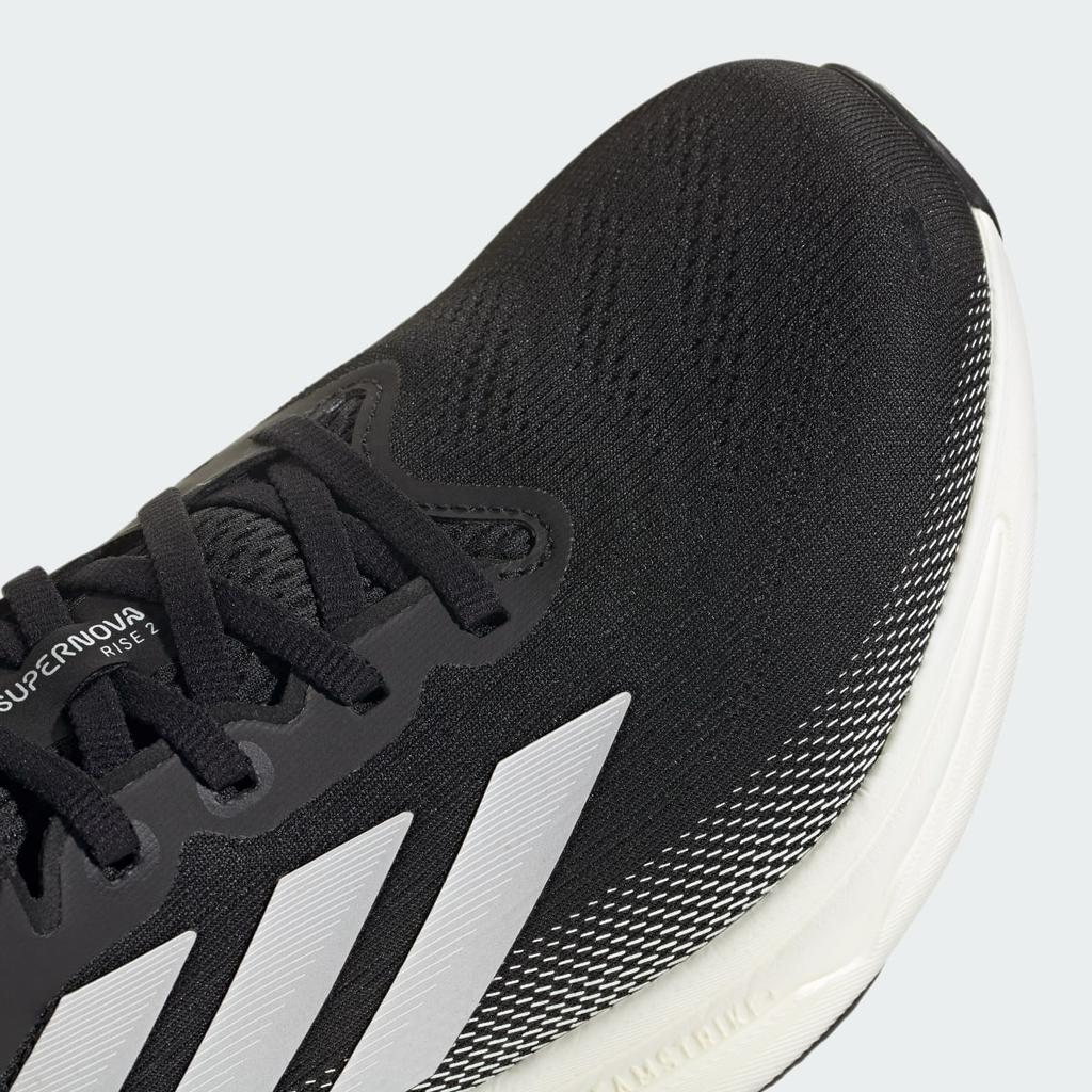 adidas Supernova Rise 2 Running Wide IG2168 Men's Performance Sports Shoes Core Black / Zero Metalic / Crystal White