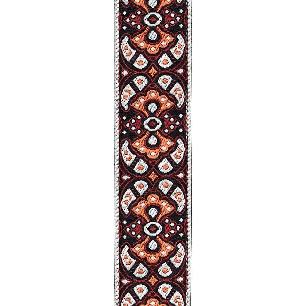 D'Addario Daddario Guitar Straps Eco Comfort Guitar Straps Jacquard 50RW03 Red & Orange [Domestic...
