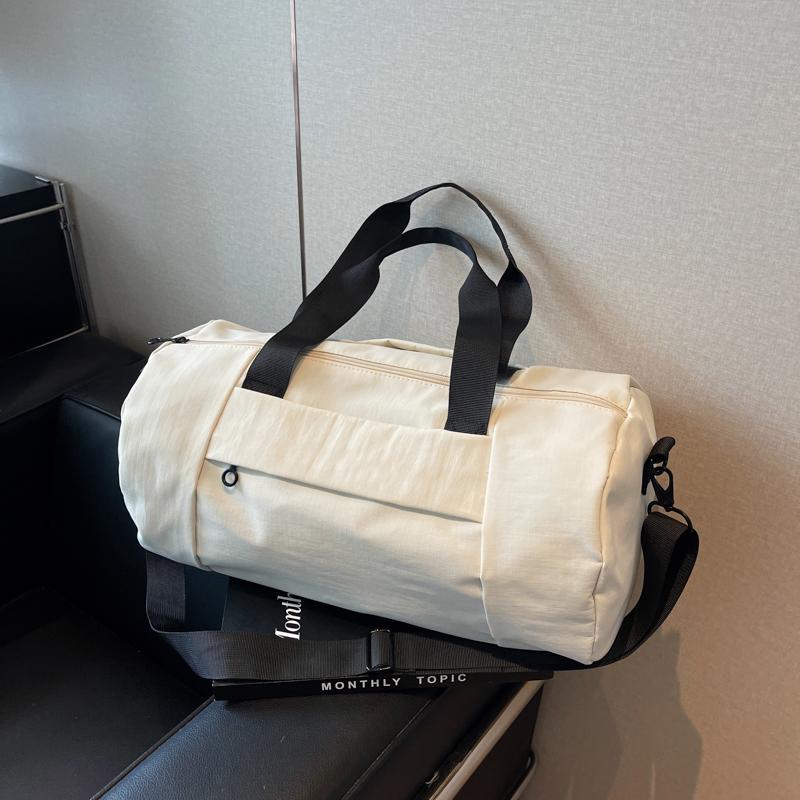 Nylon Reißverschluss Heißer Verkauf Reisetasche Große Kapazität Einfarbig Einfache Mode Schultertasche Weiche Reisen Umhängetasche