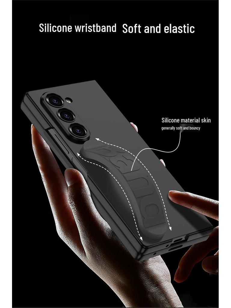 Samsung Z Fold7 Wrist Strap Protective Case with Integrated Film