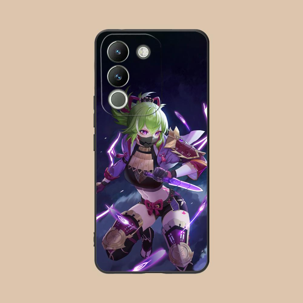

Game GI Kuki Shinobu Mobile Phone Case for VIVO Y77 76 75 74 73 72 58 56 55 51 50 38 36 Y19 Y18 Y03 Y01 5G Printing Cover vivo Y01