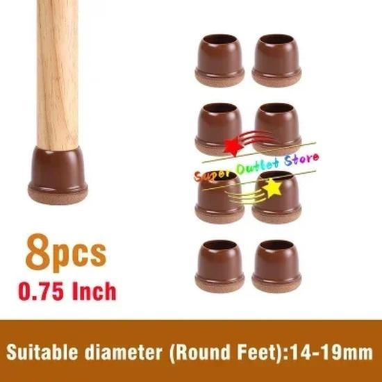Table Chair Leg Protector Covers Thick Rubber Furniture Pads Floor Protectors Household No Scratches Reduce Noice Feet Caps Tool