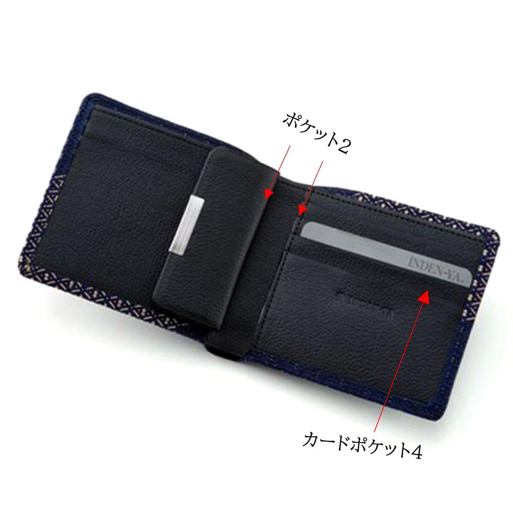 Inden Folding Iori Gourd Traditional Koshu Original Brand [Inden-ya] Inden-ya Wallet, Design, Craft, Inden, Deerskin, Lacquer, (No. 8212)