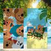 Cute D-Dinotaeng Towel Beach Towel Travel Lightweight Skin Friendly for Pool Beach Camping Cruise Summer