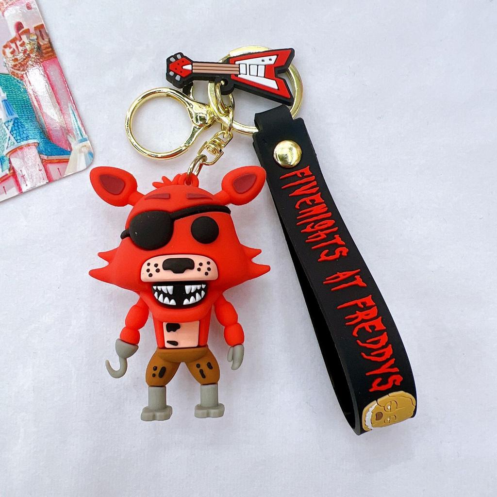 Non-Toxic Cartoon Game Action Figure Fnaf Freddy'S Fazbear Bear Doll Model Toy Five Nights Freddy Keychain For Kid Birthday Gift
