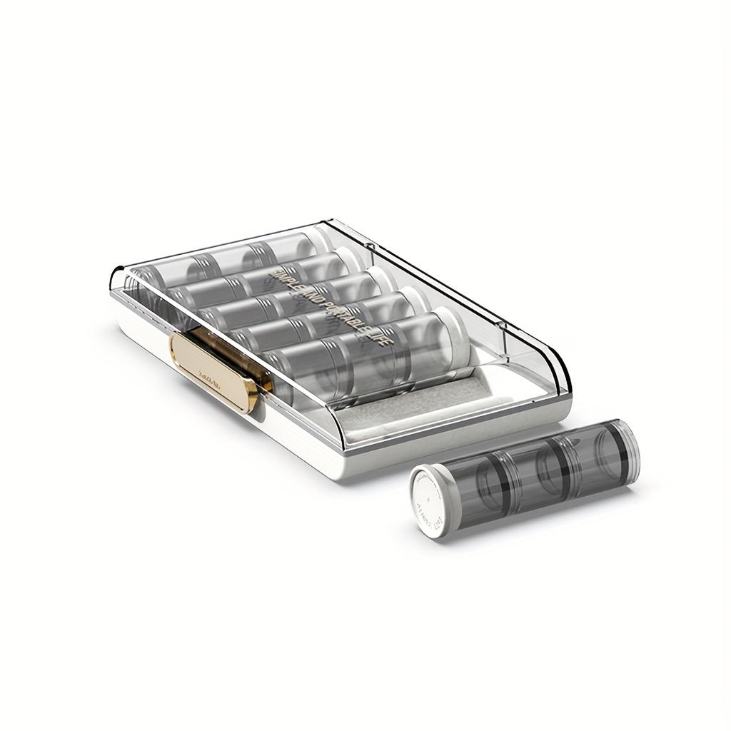 1pc Fashion Transparent Jewellery Organiser, Travel Portable Jewellery Organiser, Earring Necklace Ring Organiser, Travel Accessories