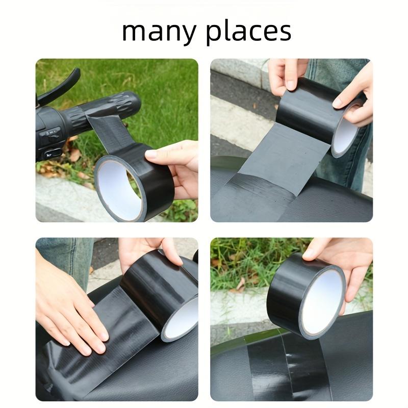 Kissenreparaturzulage Motorrad Leder Lochreparatur selbstklebende Umrandung wasserdicht verschleißfest Handriss schwarz cl