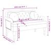 Bench with Cushions Light Grey 120.5 x 65 x 75 cm Velvet
