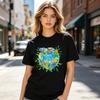 Save Our Wildlife Graphic T Shirt Watercolor Earth Animal Print Unisex Soft Cotton Crew Neck Short Sleeve Trendy Casual Tops