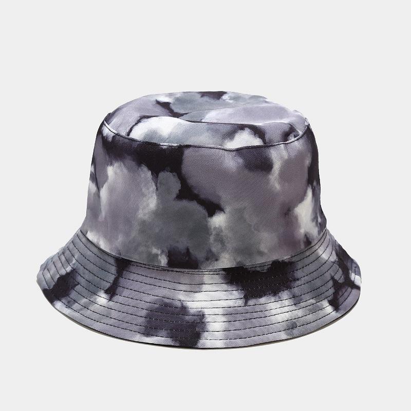 3D Printed Pattern Fisherman Hat Tie Dye Double-sided Basin Hat for Men Women Summer Outdoor Sun Protection Sunshade Hat