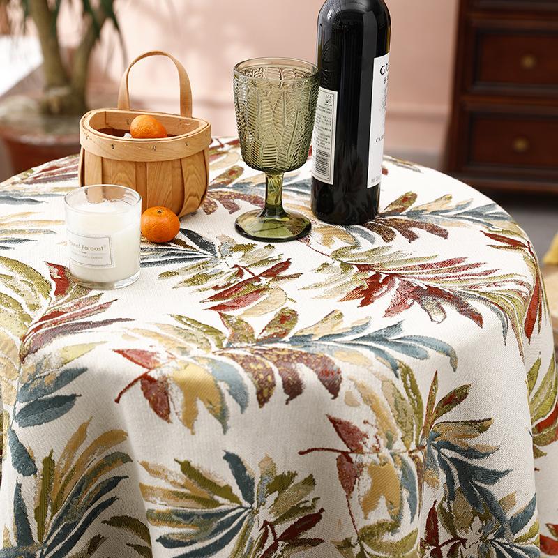 French Table Cloth Embroidered Flower Cloth Coffee Table Cloth Tablecloth Rectangular Tablecloth
