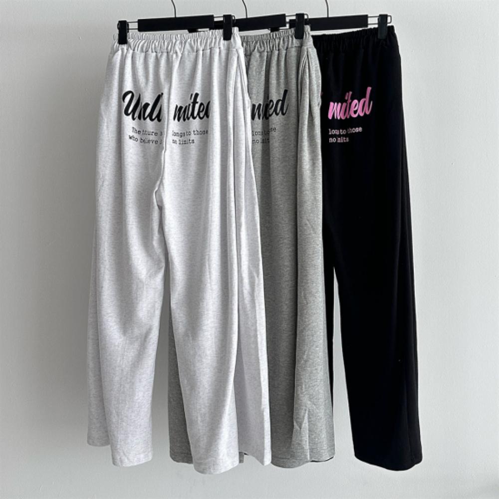 New Arrivals Open Run Women Loose Fit Color Block Wide Training Pants