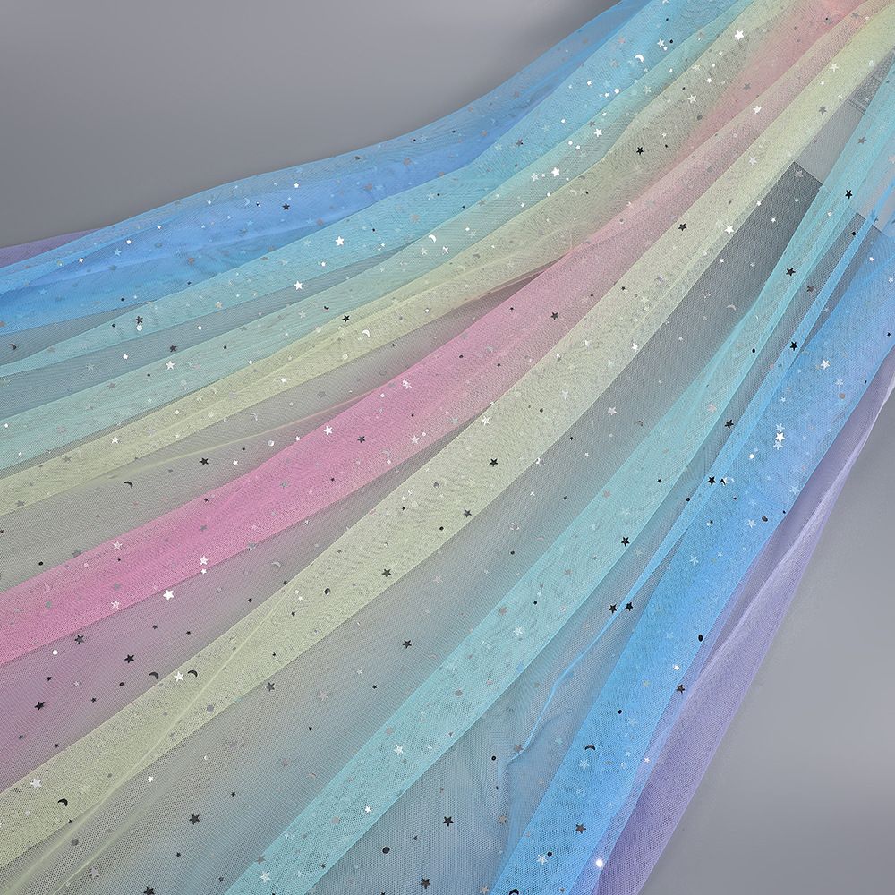 Macaron Colored Rainbow Tulle Table Runner Gradient Ceiling Drape Table Flag  DIY Sewing Supplies