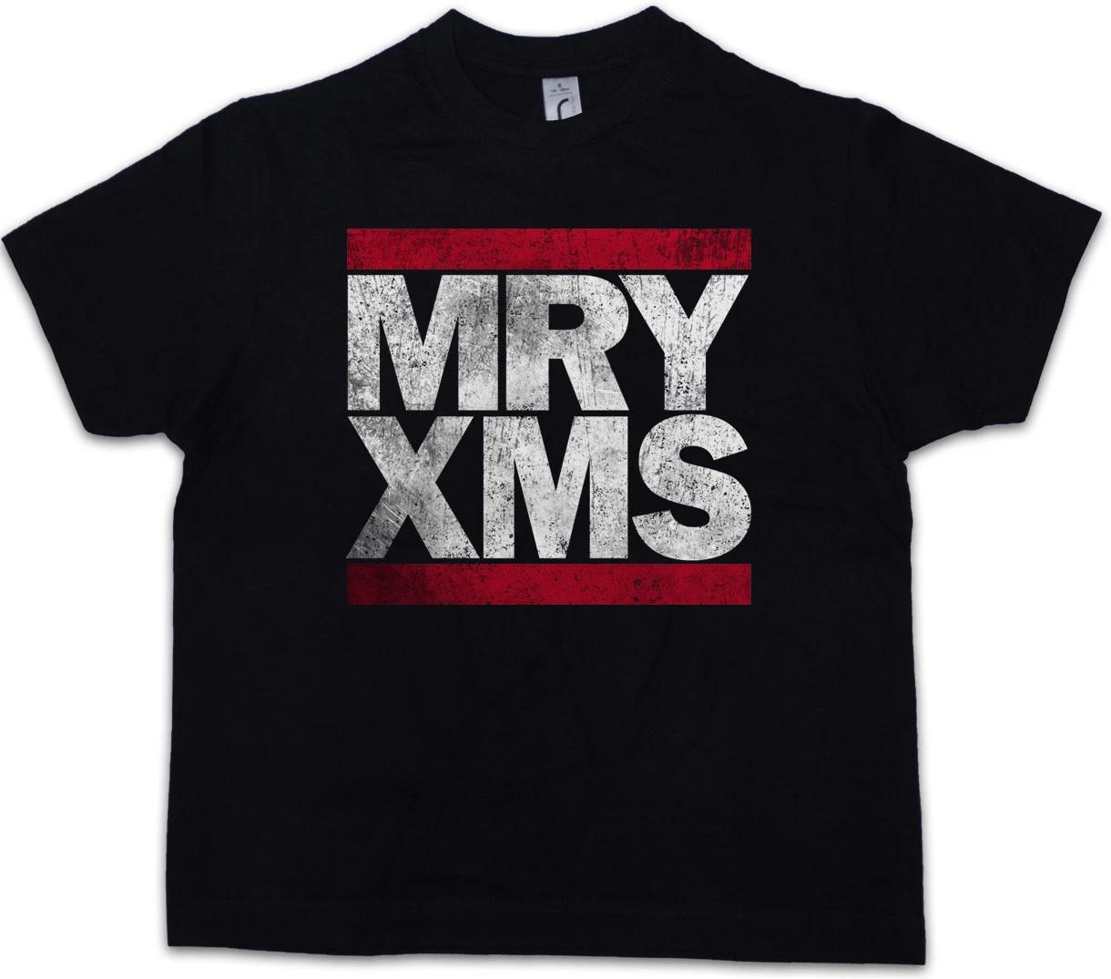 MRY XMS Kids Boys kids boys T-Shirt Merry Xmas Christmas Fun Letters 130