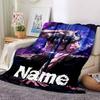 Custom Name Owl Warrior'S Might Party Blanket For Couch Bed Plush Cozy Fuzzy Blanket Super Soft Warm Blankets For Fall And Winter 0916302