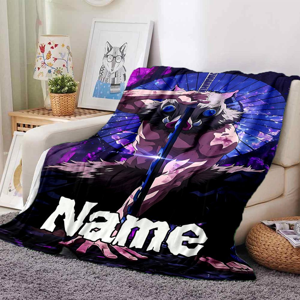 Custom Name Owl Warrior'S Might Party Blanket For Couch Bed Plush Cozy Fuzzy Blanket Super Soft Warm Blankets For Fall And Winter 0916302